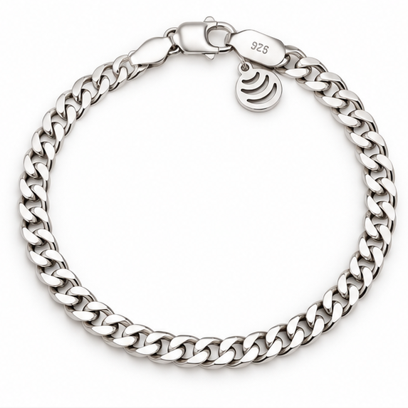 Classic Cuban Link X Silver Bracelet