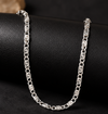 925 Sterling Silver Men's Designer Link Chain | Rhodium Finish