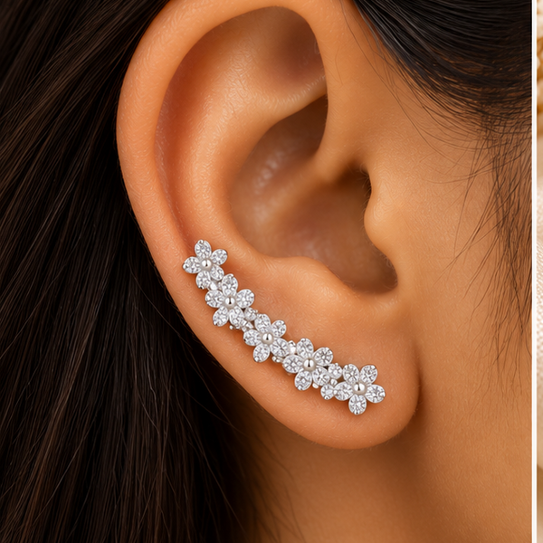 Floral Garden Ear Climbers