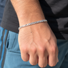Classic Cuban Link X Silver Bracelet