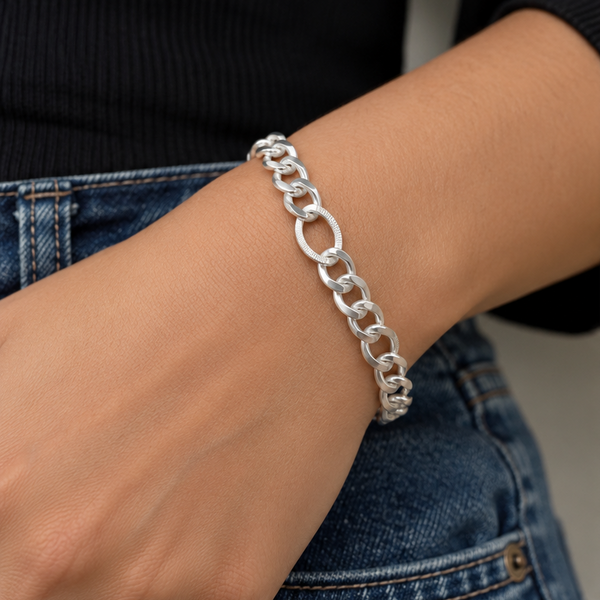 925 Sterling Silver O Rope Bracelet for Men & Women