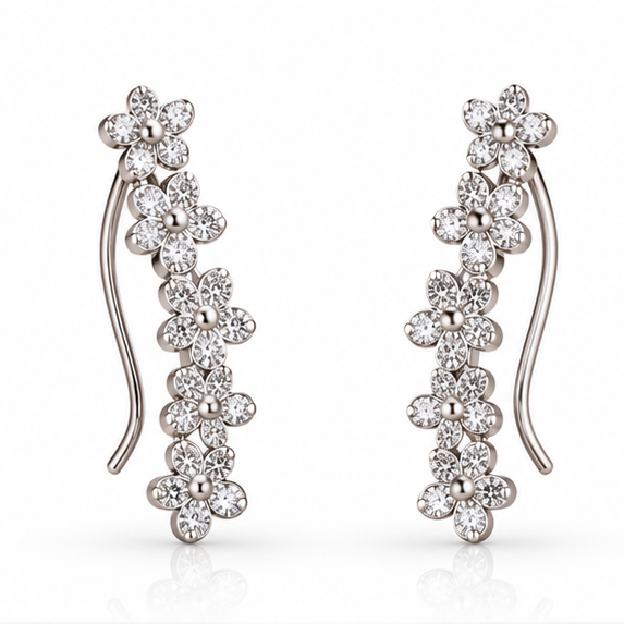 Floral Garden Ear Climbers