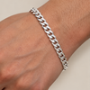 Classic Cuban Link Silver Bracelet