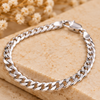 Classic Cuban Link Silver Bracelet