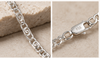 925 Sterling Silver Men's Designer Link Chain | Rhodium Finish