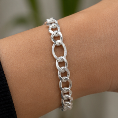 925 Sterling Silver O Rope Bracelet for Men & Women